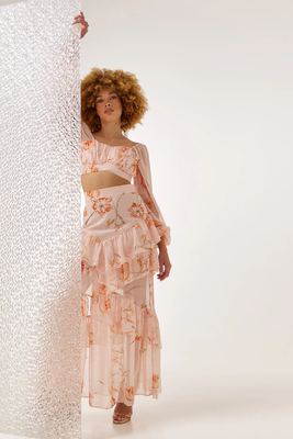 Skirt kathleen by enzzo - peach , s, Peach, medium