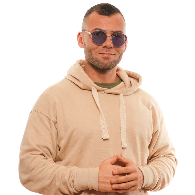 Blue metal & plastic sunglasses-null