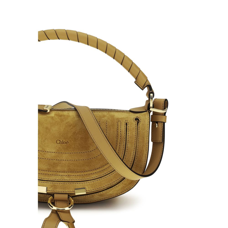 Brown calf leather bos taurus shoulder bag-null