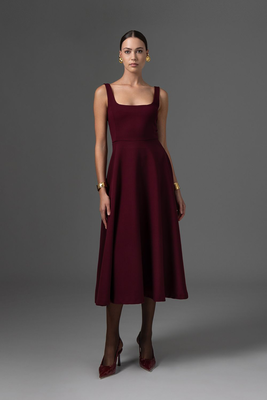 Anisa dress, Bordeaux, medium