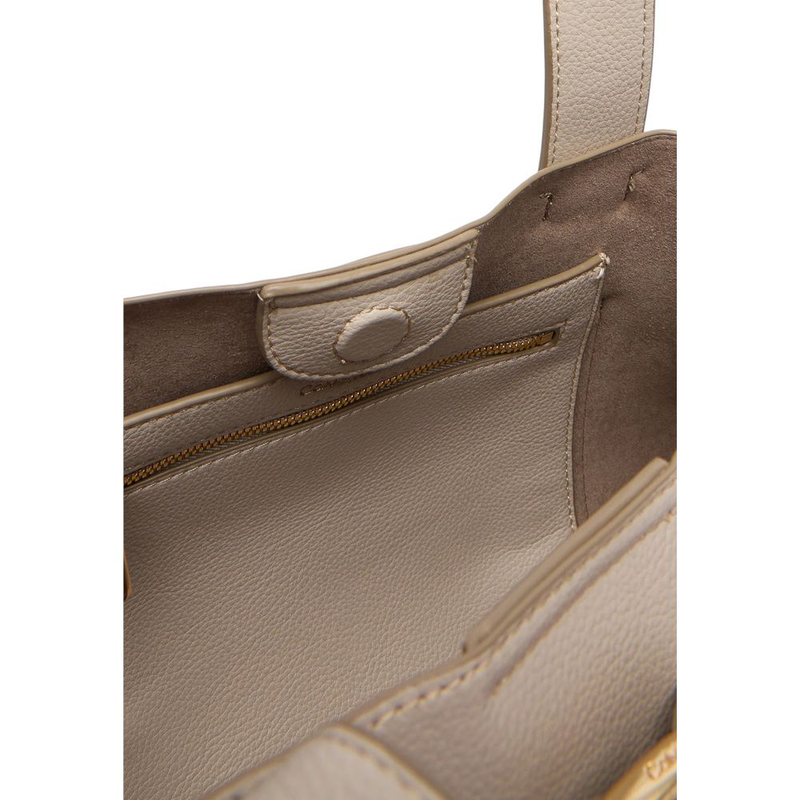 Gray polyethylene handbag-null