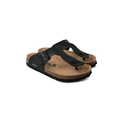Neu b mayen black unisex sandals, Black, medium
