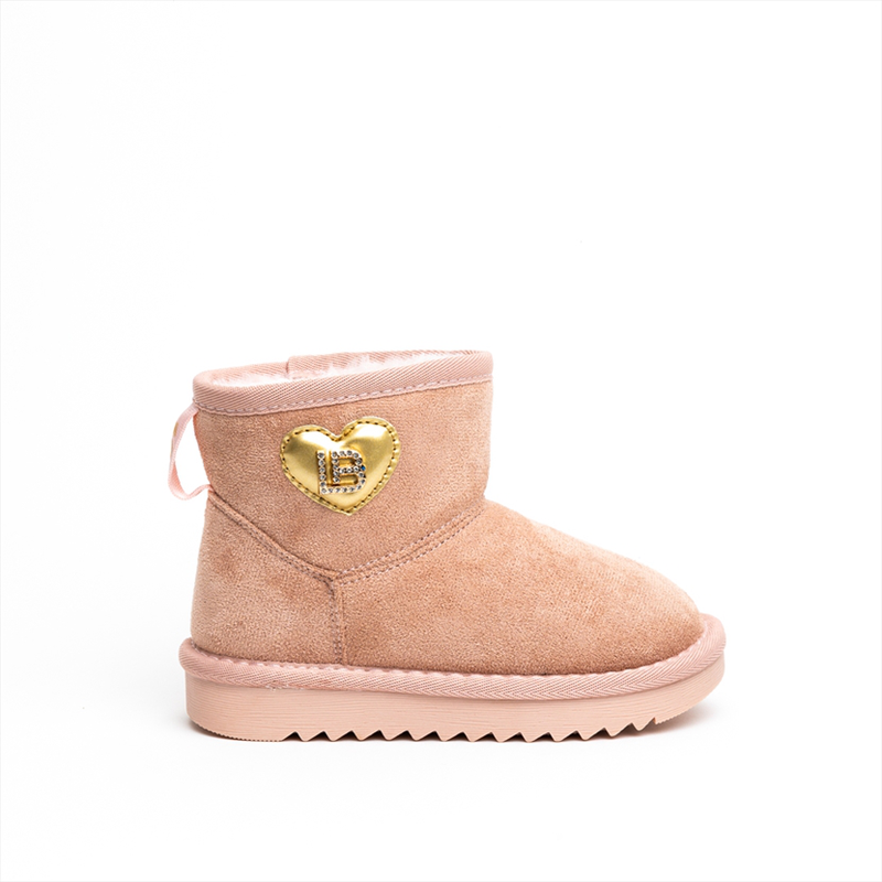 Laura biagiotti cozy girls ankle boots with gold heart-null