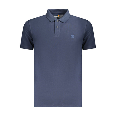 Blu cotton mens polo, Blue, medium