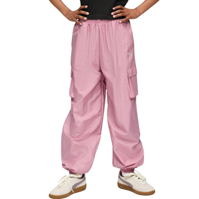 Bowtique woven cargo pants g, Pink, medium
