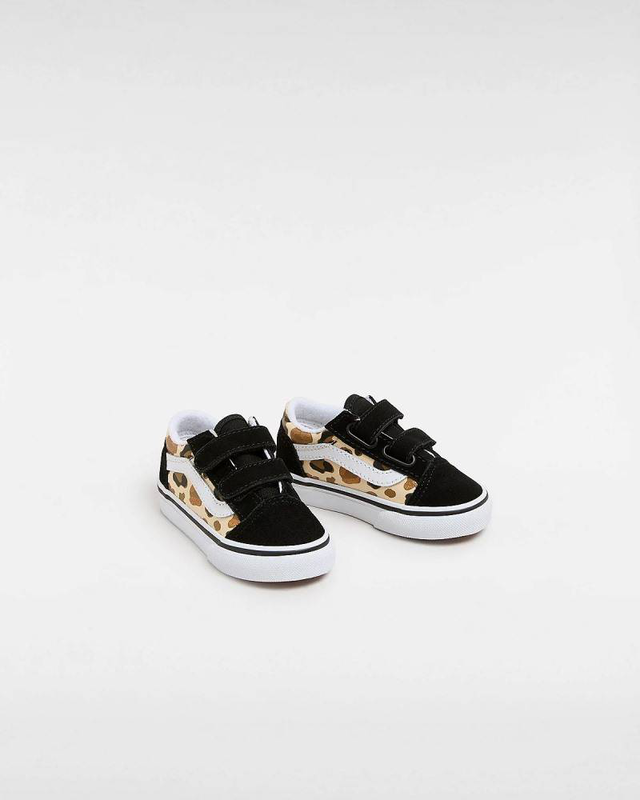 Vans toddler old skool v checkerboard shoe image number null