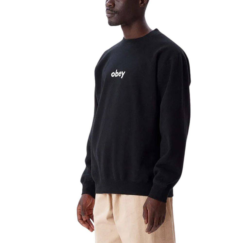 Obey lowercase crew specialty fleece-null