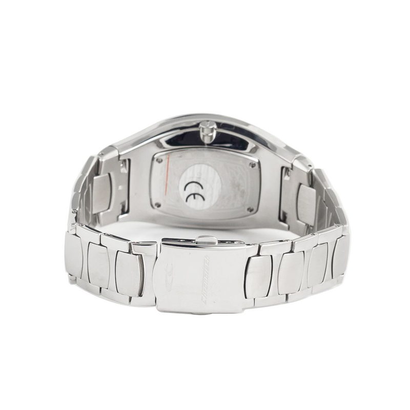 Silver stainless steel dress watch-null