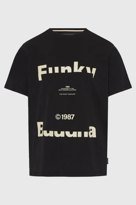 T-shirt km with print - funky buddha, Henna Brown, medium