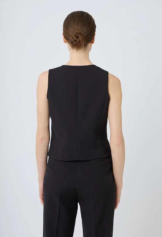Vest with a classic cut by desiree - black , m-null