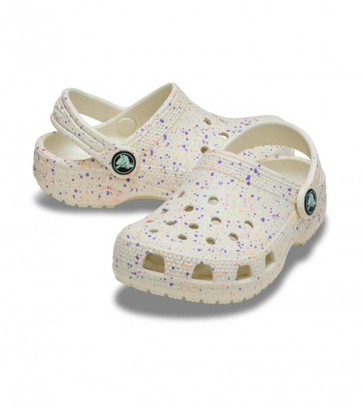 Toddler classic glow paint splatter clog-null