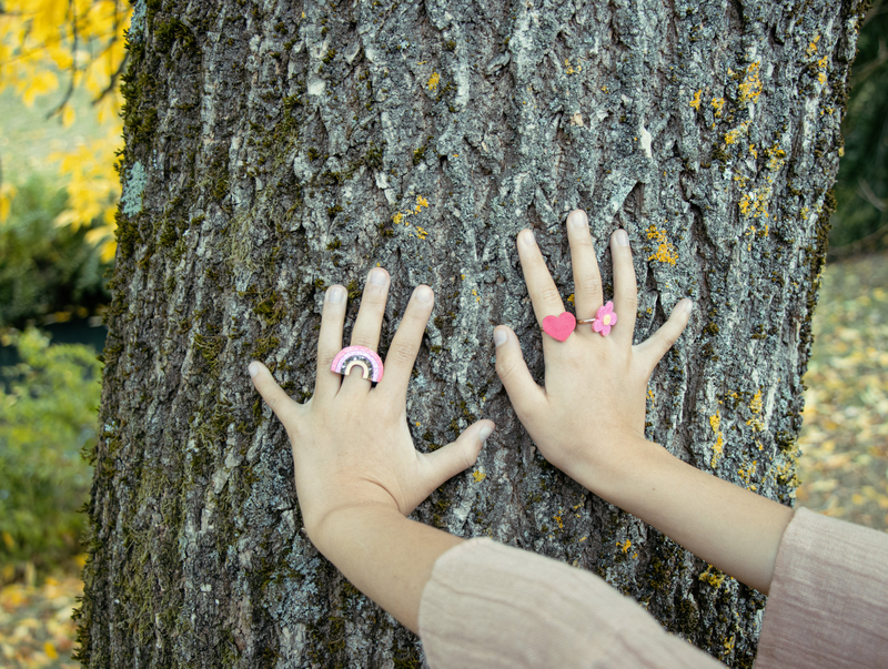 Hippy rainbow ring set image number null