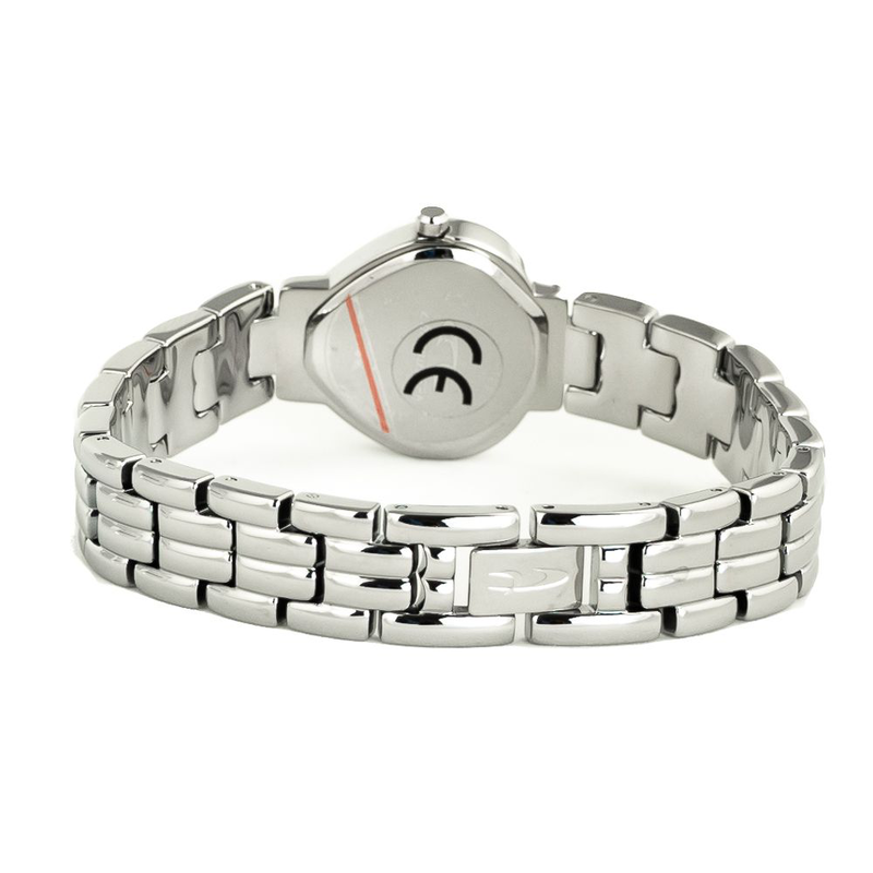 Silver stainless steel dress watch-null