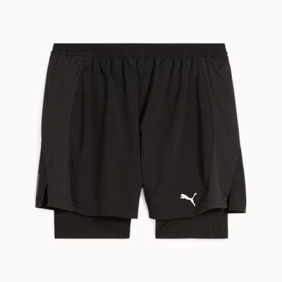 Puma men run velocity 2in1 3 short 526611, Black, medium