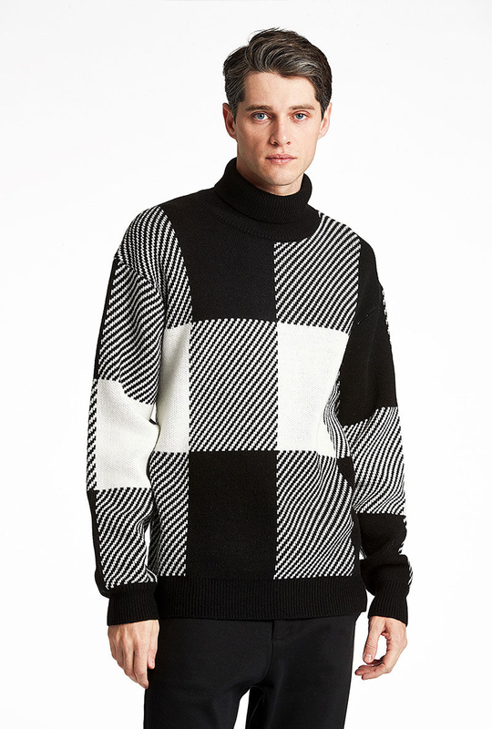 Lindbergh checked roll neck knitwear image number null