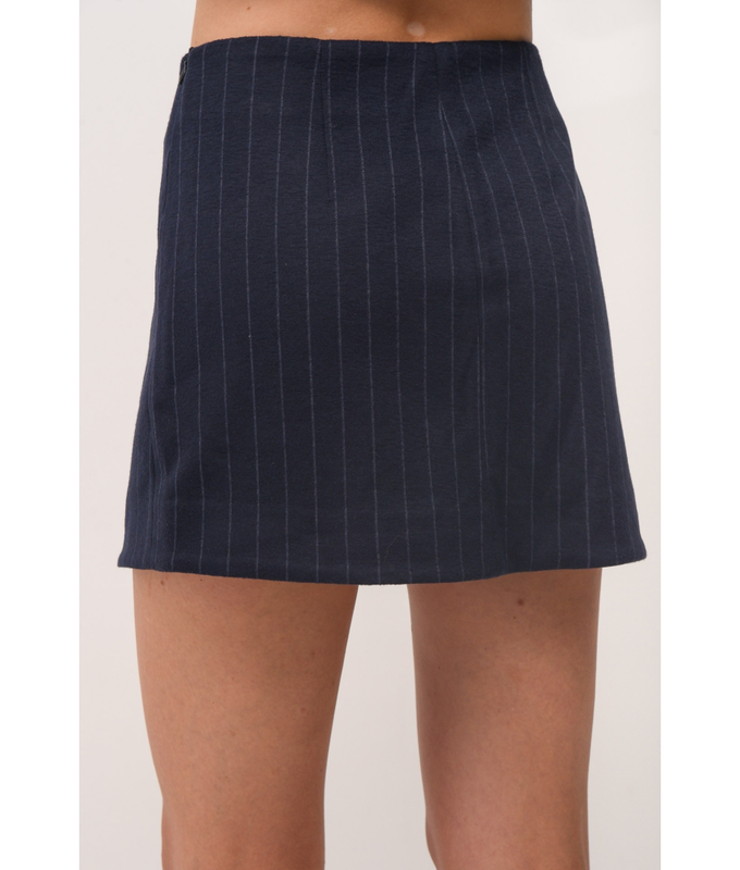 Milana stripped mini skirt-null