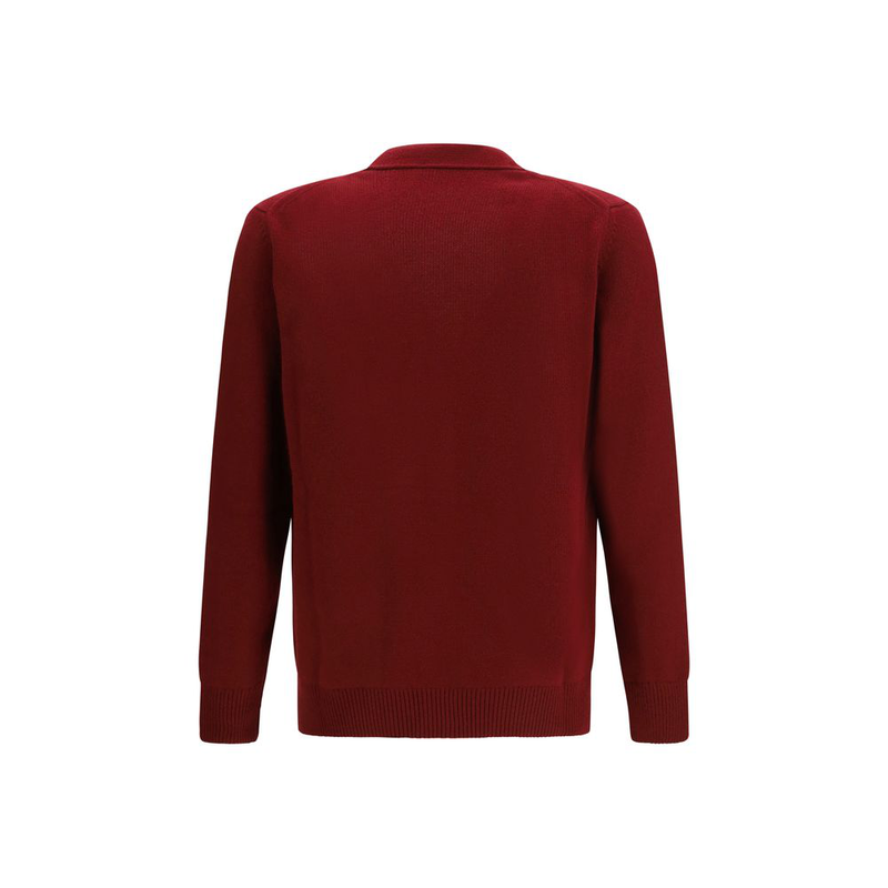 Bordeaux wool cardigan-null