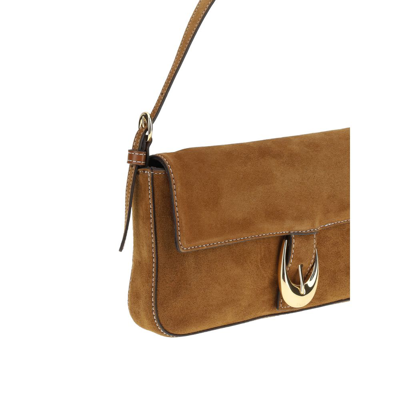 Brown calf leather bos taurus shoulder bag-null