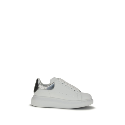 White calf leather bos taurus platform sneakers, White, medium