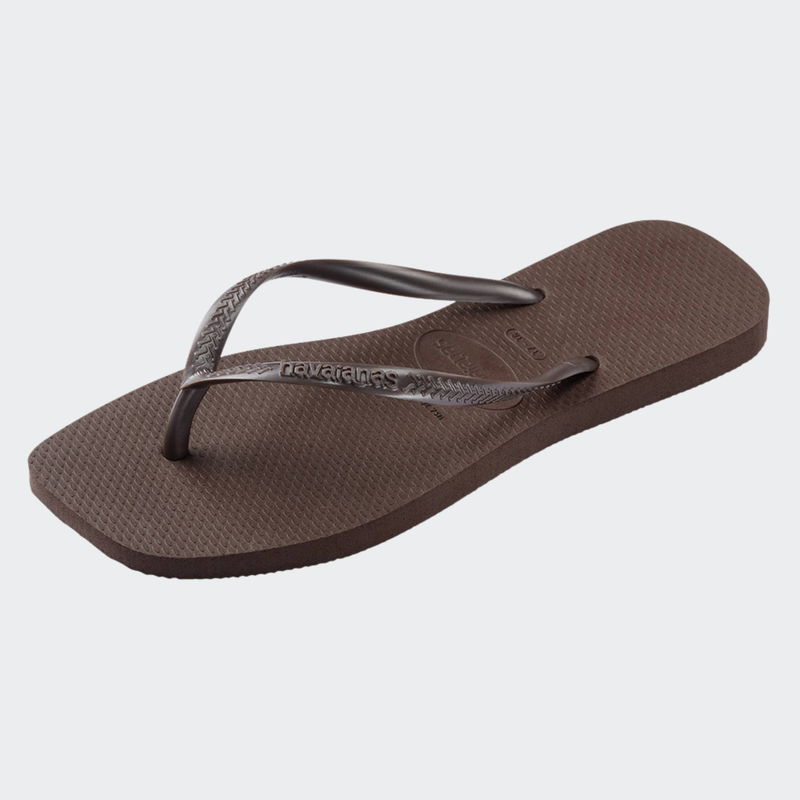 Square dark brown-null