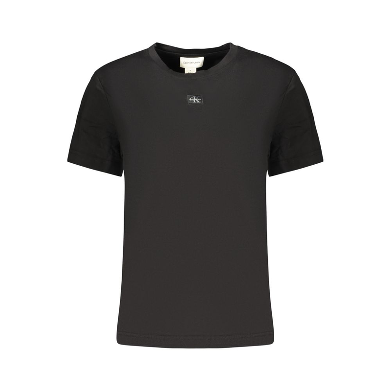 Black cotton womens t-shirt-null