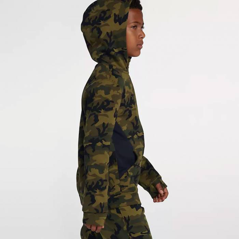 Product image: Boys sportswear fleece camo hoodie-null