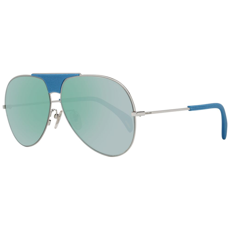 Blue plastic sunglasses-null