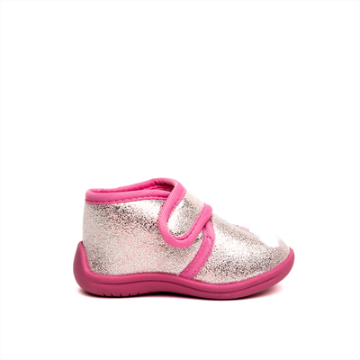 Coo metallic girls slippers, Pink, medium