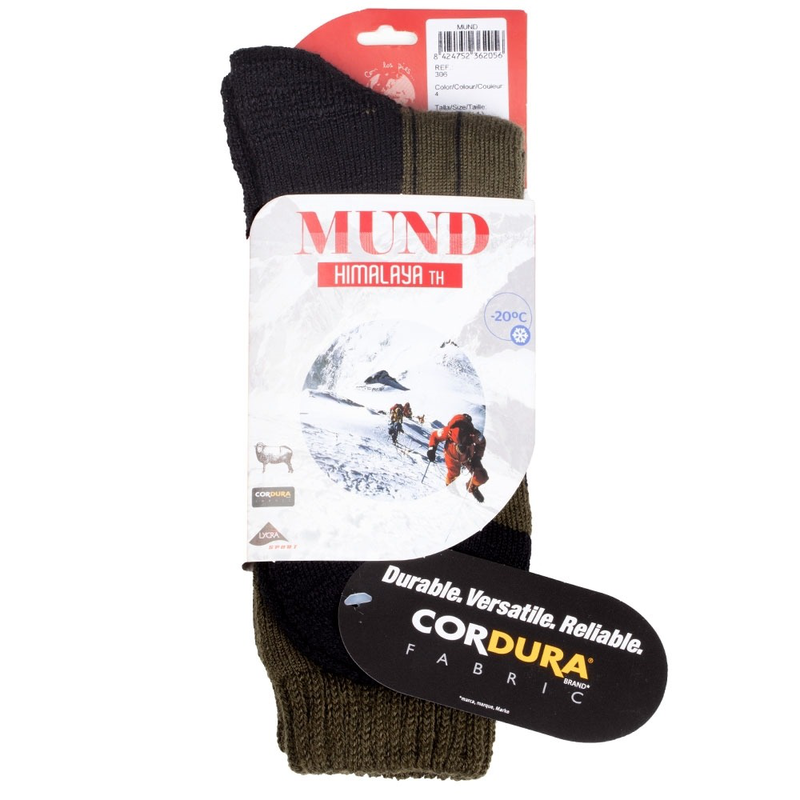 Mund socks himalaya black/olive xl (46-49)-null