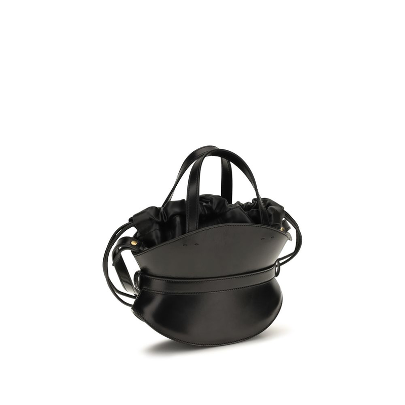 Black calf leather bos taurus shoulder bag-null