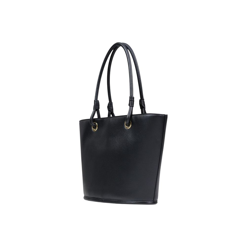 Black polyethylene handbag-null