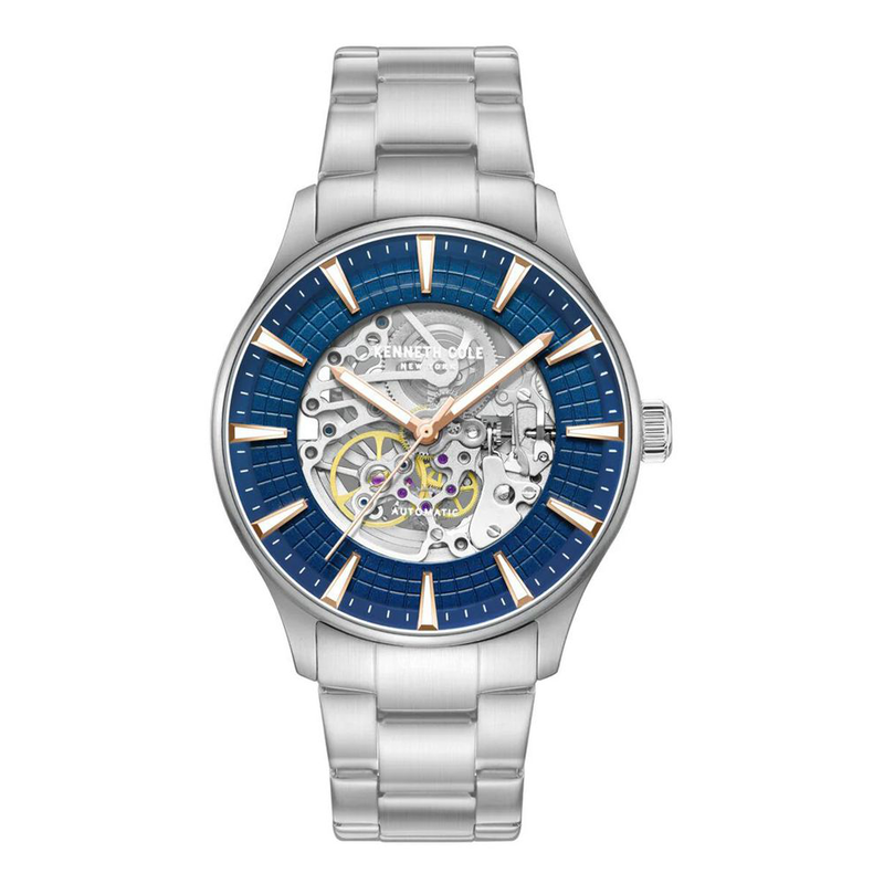 Gray stainless steel dress watch-null