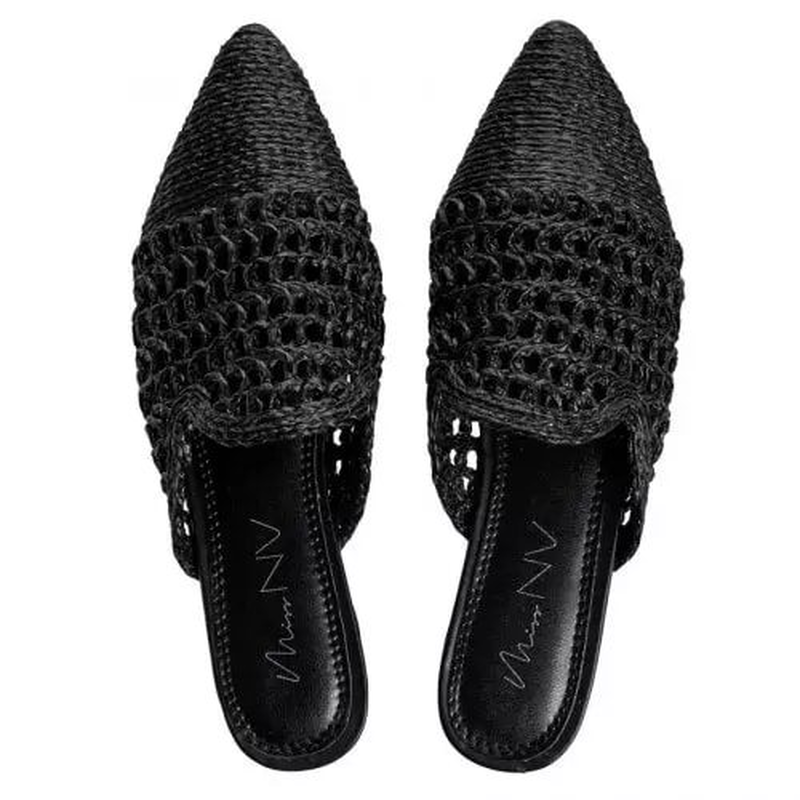Miss nv flat mules , black-null