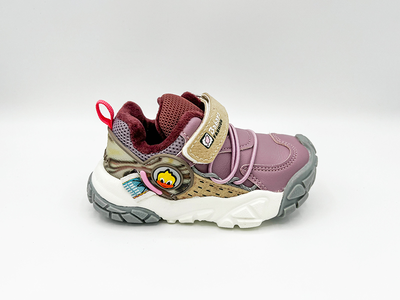 Babaya leather soft sneakers - first steps bb33050, Purpple, medium