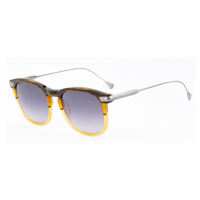 Brown titanium sunglasses-null