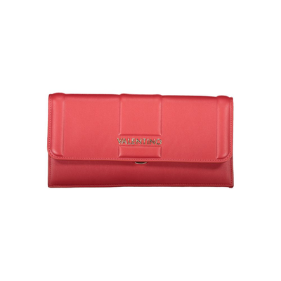 Rosso polyurethane women clutch, Red, medium