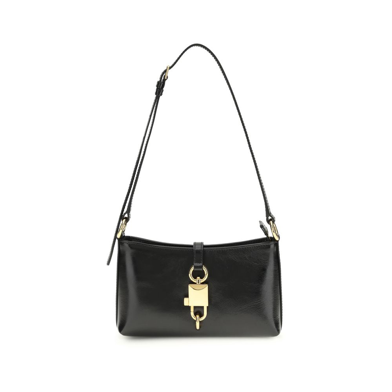 Black calf leather bos taurus shoulder bag-null