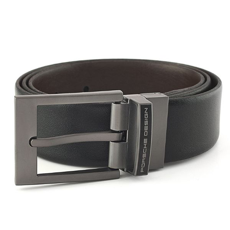 Porsche design businesstraveller buckle 35 reversible black brown-null