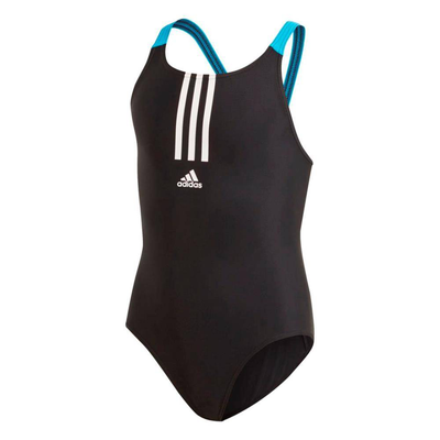 Girls fit swimsuit, Black / White, medium