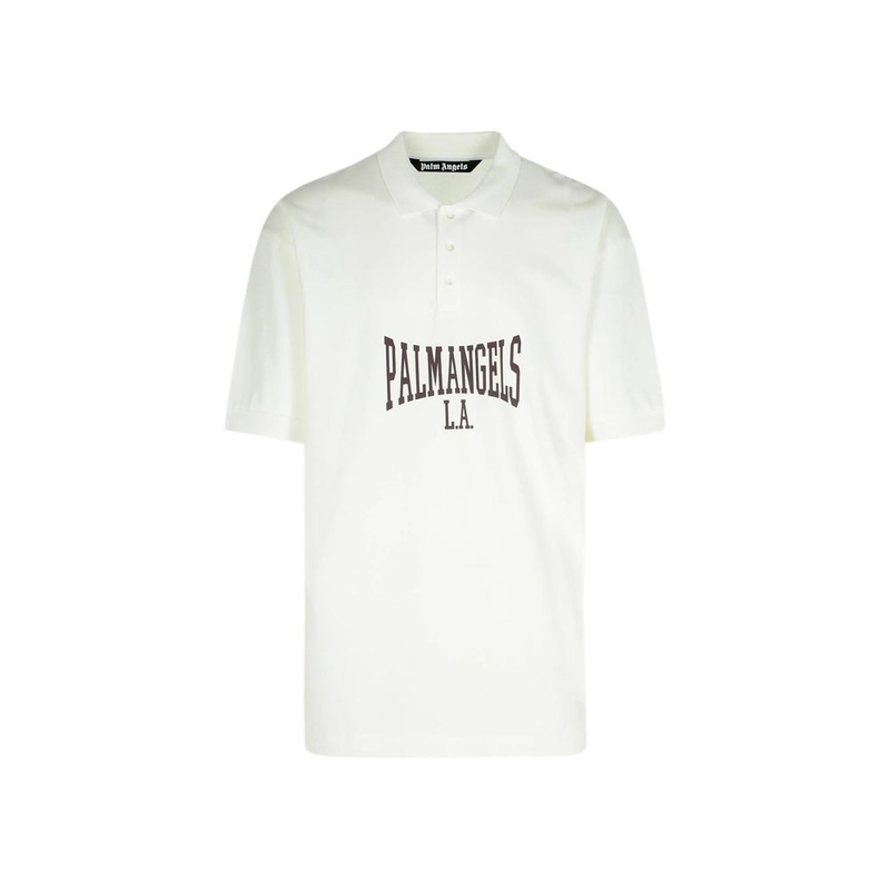 White cotton polo shirt-null