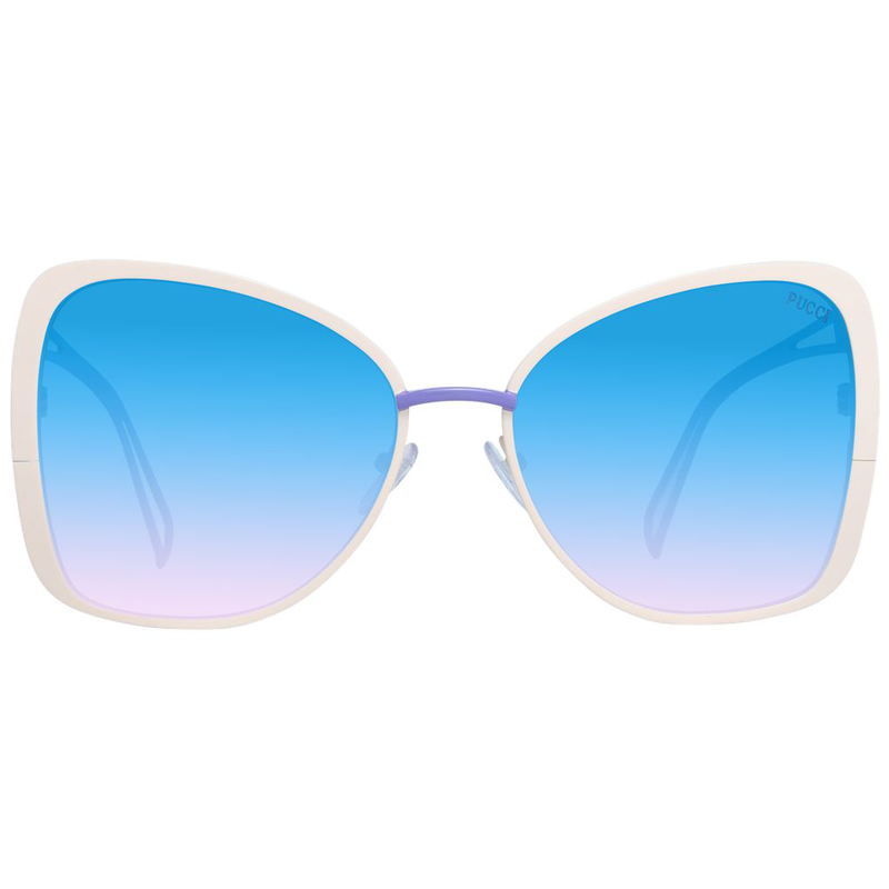 Beige metal sunglasses-null