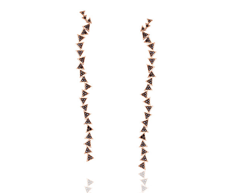 Hestia zircon earrings-null