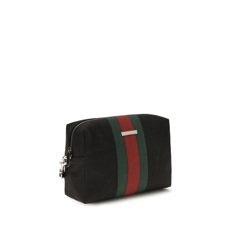 Black cotton handbag-null