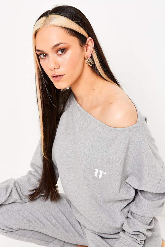 Product image: 11 degrees sustainable batwing rib lounge sweatshirt-null