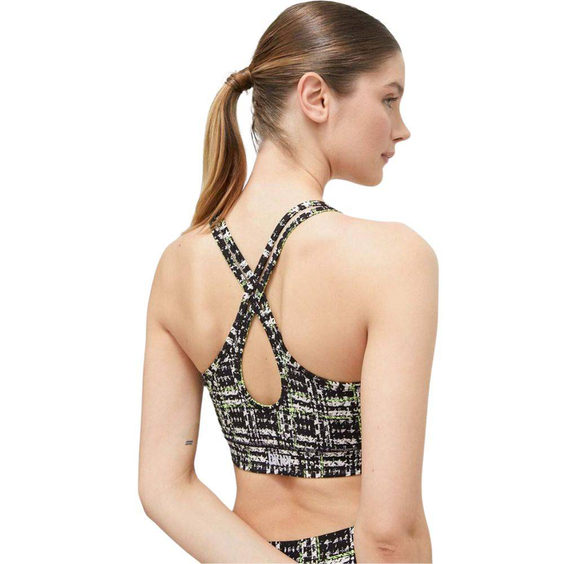 Product image: Dkny sport boucle plaid print strappy bra-null