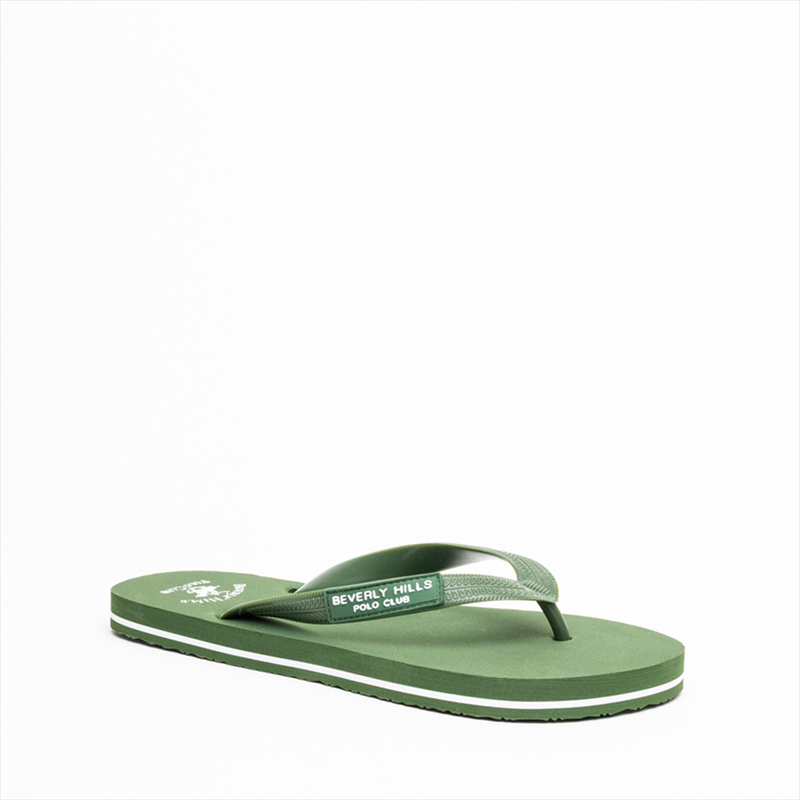 Beverly hills polo club mens flip flop slippers with lexical logo branding-null