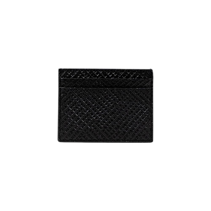 Black leather cardholder-null