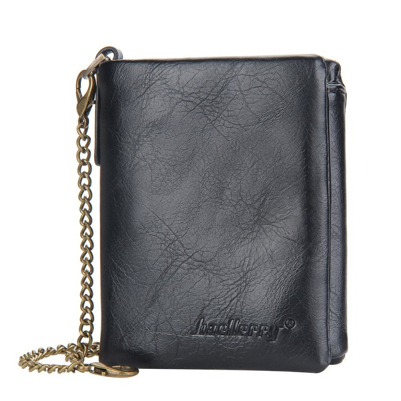 Elegant men's wallet baellerry d3232 black image number null