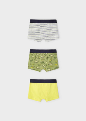 Σετ 3 μποξερ δεινοσαυροι, Yellow, medium