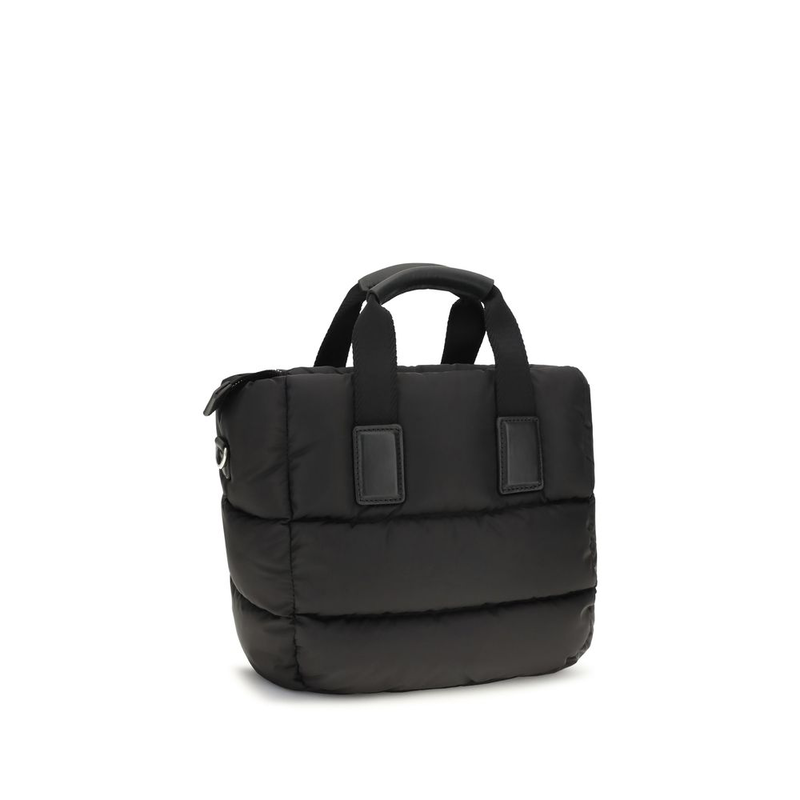 Black nylon handbag-null